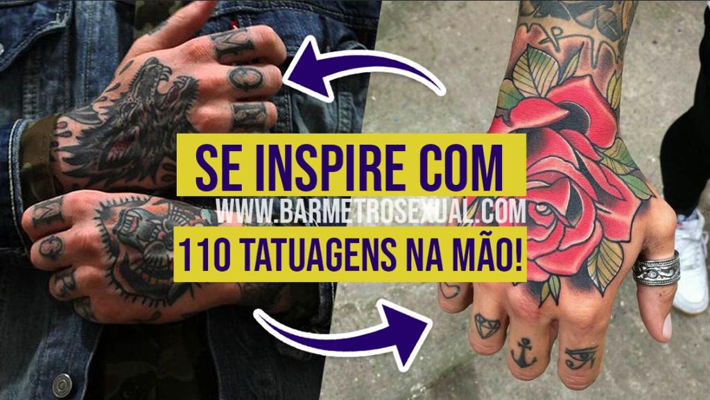 TATUAGEM NA MÃO MASCULINA: INSPIRAÇÕES e o que VOCÊ precisa saber!  #TattooMM 